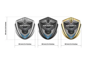 Brabus Metallico Emblema Badge Disegno Lussuoso Lega